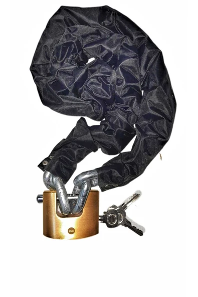 Vi Caro Kesilmez Kilit Grade80 G80 14 MM Kalınlık 1.5 Metre Uzunluk Çelik Motorsiklet Zincir Kilit Yale - Resim 2