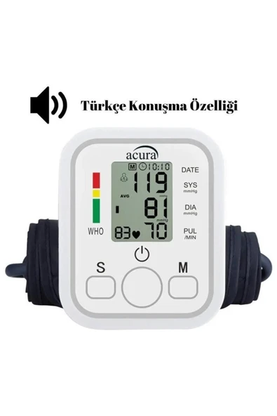 AC-463K Türkçe Konuşan Çift Kullanıcı Özellikli Koldan Tansiyon Aleti - Resim 3