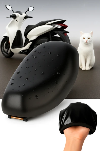 Vi Caro Su Geçirmez Motorsiklet Sele Kılıfı – Yağmur Geçirmez, Kaymaz, Modern Premium Koruma - Resim 3