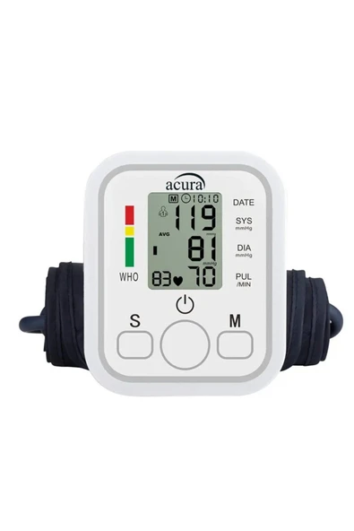 AC-463 Çift Kullanıcı Özellikli Koldan Tansiyon Aleti Pil Hediyeli - Resim 4