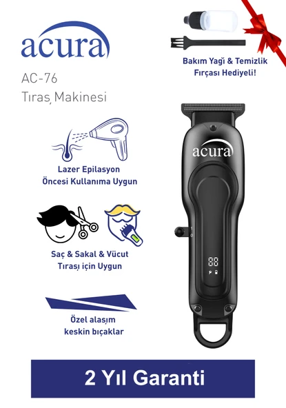 Acura AC-76 Lazer Epilasyon Öncesi Tüm Vücut Tıraş Makinesi ürün görseli