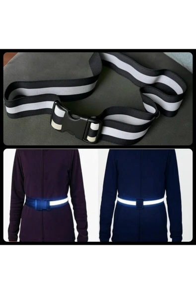 Vi Caro Siyah Reflektörlü Bele Takılan Kemer Ayarlanabilir Tak Kullan (yeni Yasaya Uygun) ürün görseli