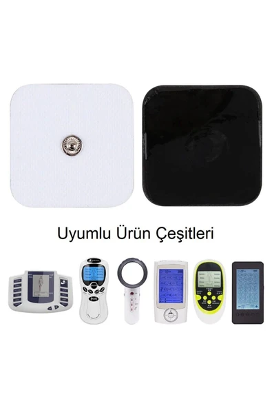 5x5 Çıtçıtlı Kare Tens Pedi 20 Adet - Resim 5