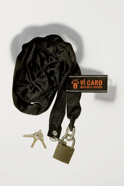 Vi Caro 6 mm Kalınlık 1 metre uzunluk Bisiklet kilidi E scooter kilidi çok amaçlı zincir kilit - Resim 3