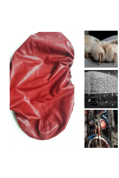 Vi Caro motorsiklet Cup 100  Motosiklet kırmızı Deri Sele Kılıfı Örtüsü Brandası su geçirmez ürün görseli