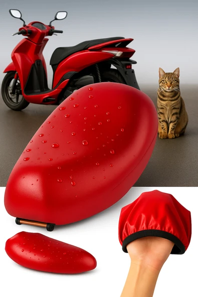 Vi Caro Motorsiklet Koltuk Kılıfı Su Geçirmez,Yağmur Geçirmez,Modern - Resim 2