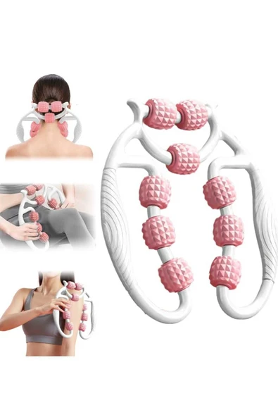 lawrenceshop Kas Gevşetici Masaj Aleti Lenf Selülit 9 Tekerlekli Esnek Ayarlanabilir Bacak Kol Boyun ürün görseli