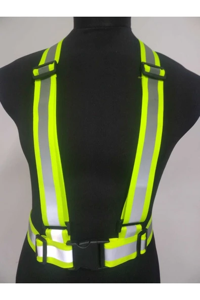 Vi Caro Motorsiklet Reflektörlü Yelek Scooter Reflektör Yelek Bisiklet Reflektif Yelek ürün görseli