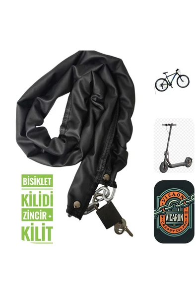 Vi Caro 1 metre Bisiklet kilidi 1 metre kask kilidi ürün görseli