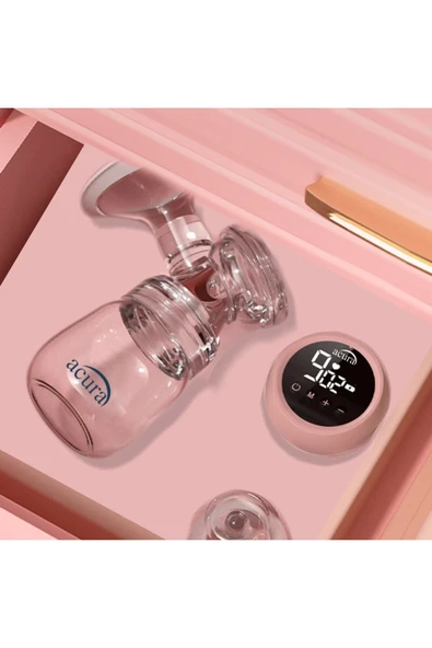 AC-3010 Şarjlı, LCD Ekranlı, Biberon Özellikli Göğüs Pompası - Resim 2