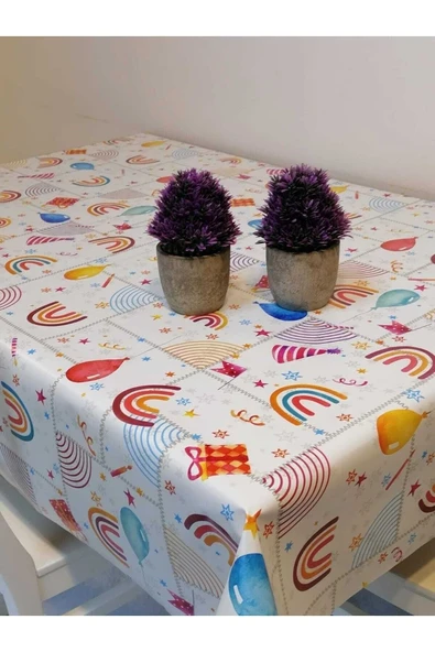Elyaflı Pvc Muşamba - Fantastik Desenli Silinebilir Masa Örtüsü ürün görseli