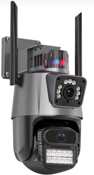 BLIC BLM-61 SİRENLİ HAREKETLİ VE SABIT CIFT LENS IP KAMERA - Resim 2