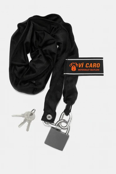 Vi Caro 6 mm Kalınlık 1 metre uzunluk Bisiklet kilidi E scooter kilidi çok amaçlı zincir kilit - Resim 4