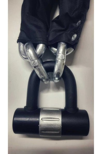 Vi Caro Grade80 G80 16 Mm 1.5 Metre Kesilmez Çelik Motorsiklet Zincir Kilit disk kilidi u bar - Resim 2