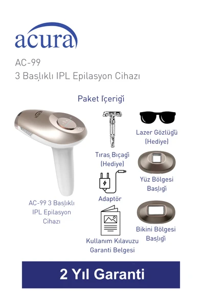 AC-99 Ultra Hızlı, 2 Başlıklı Sınırsız Atışlı Buz Lazer IPL Lazer Epilasyon Cihazı - Resim 5