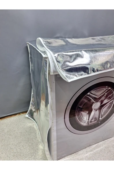 Çamaşır Ve Kurutma Makinesi Örtüsü – Su Geçirmez, Pvc Kaplama, Kumaş Görünümlü - Resim 6