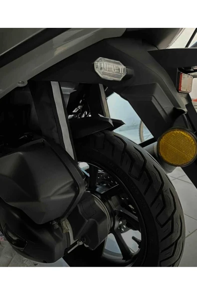 Vi Caro Honda Pcx Spacy Uyumlu Amortisör Kılıfı Corabı Reflektörlü Amartisör Kılıfı - Resim 2