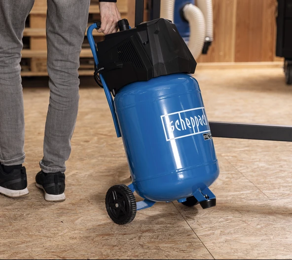 Scheppach HC35V 1500 W Yağsız  Kompresör 1500 W 10 Bar 30 Lt - 5906169901 - Resim 3