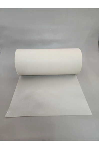 Krem Raf Ve Dolop Içi Örtüsü - Silikonlu Kaymaz Raf Örtüsü 45cm X 500 Cm ürün görseli