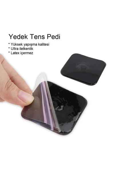 5x5 Çıtçıtlı Kare Tens Pedi 20 Adet - Resim 3