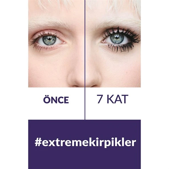 Exxtravert Ekstra Hacim Veren Maskara 9,5ml Blackest Black - Resim 6