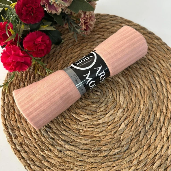 ARSEL MODA Pratik Pliseli Şal Somon PVD0115 ürün görseli