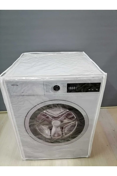 Şeffaf Fermuarlı Çamaşır Ve Kurutma Makinesi Örtüsü - Resim 3