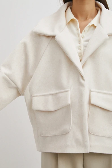 Reglan Tay Flok Mont Krem - Resim 5