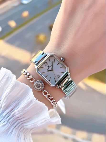 Daniel Klein Çelik Kordon 30 Mt Suya Dayanıklı Kadın Kol Saati+Bileklik BYN.10953.1 - Resim 2