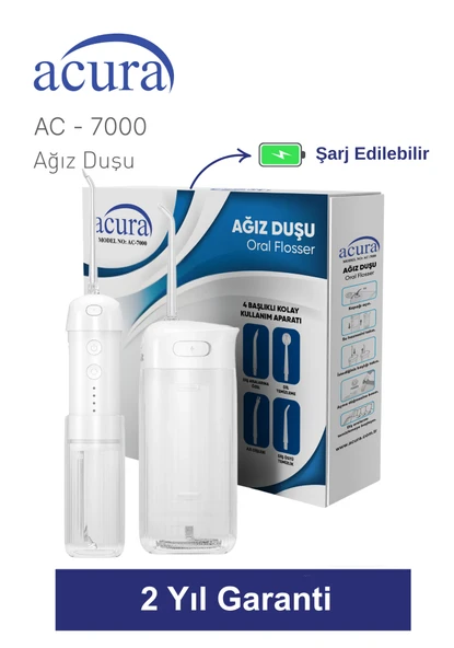 AC-7000 Şarjlı 4 Başlıklı Ağız Duşu ürün görseli 1