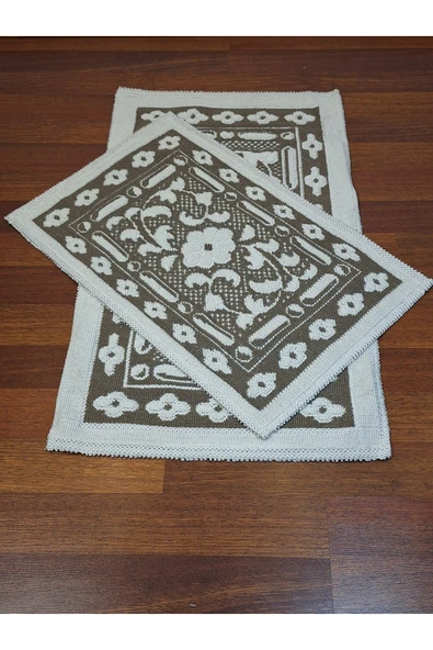 2 Li Bukle Banyo Takımı [pamuklu Bukle] Gri - Resim 3