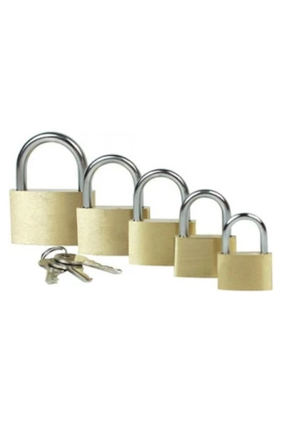 FiveStar Asma Kilit 25 Mm Sarı ürün görseli