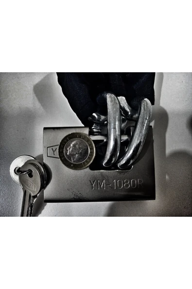 Vi Caro 1.8 Cm Uzunluğunda 10 Mm Kalınlık Motorsiklet Zincir Kilit Scooter Zincir Kilit ürün görseli