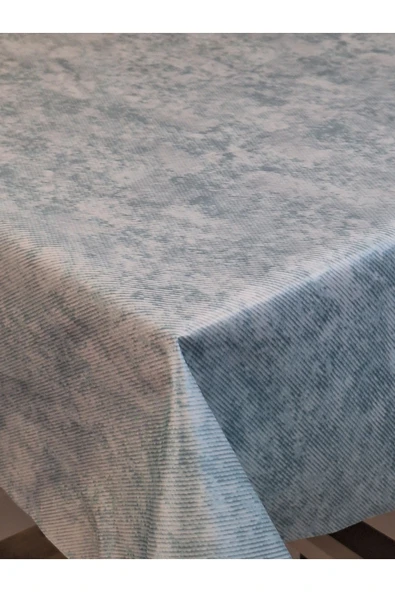 KUMAŞ DOKULU TABANI SİLİKONLU YIKANABİLİR SİLİNEBİLİR ÜTÜLENEBİLİR KAYMAZ DEKORATİF MASA ÖRTÜSÜ - Resim 6