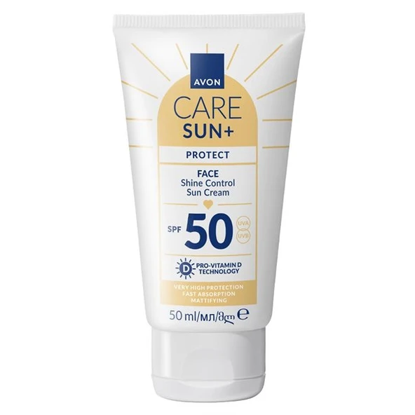 Avon SUN+ PROTECT Yüz İçin Parlaklık Kontrolü Güneş Kremi SPF 50 50ml ürün görseli