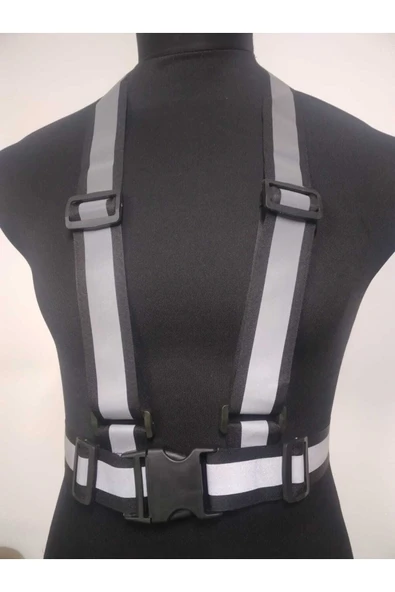 Vi Caro Motorsiklet Reflektörlü Yelek Scooter Reflektör Yelek Bisiklet Reflektif Yelek - Resim 2