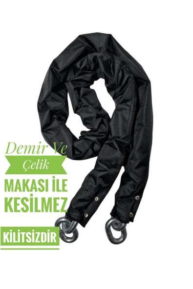 Vi Caro 13 mm 2.5 metre  Kesilmez motorsiklet Zincir Kilit Motor Kilidi  Motorsiklet Kilidi ürün görseli