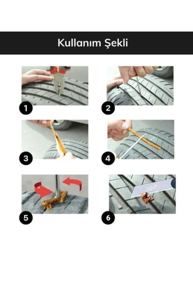 Vi Caro Lastik Tamir Kiti Fitil Atma Seti - Resim 2