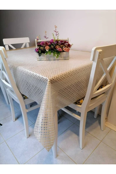 Ithal Pvc Muşamba - Desenli Silinebilir Masa Örtüsü - Resim 3