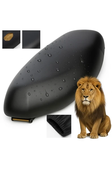 Vi Caro Voge SR4 Motosiklet Sele Kılıfı Siyah Su Geçirmez Scooter Sele Kılıfı ürün görseli