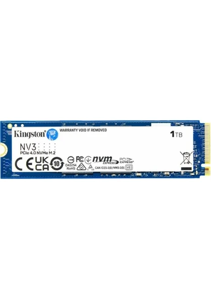 Kingston Technology SNV3S/1000G 1 TB 2280 NVMe M.2 SSD - Resim 2