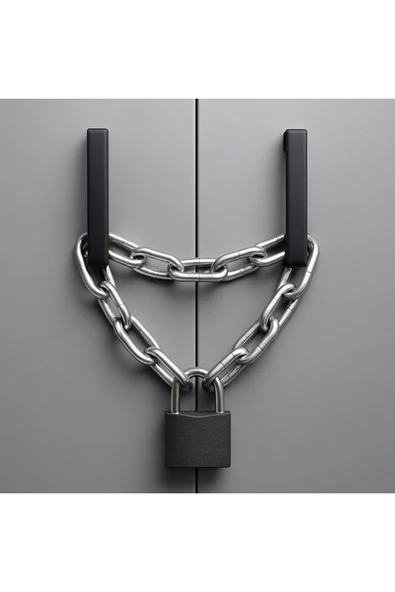 Vi Caro 35 m 1 Kalite Zincirli Kilit Yurt Spor Salonu Dolap Kilidi Dayanıklı Kilit Asma Kilit - Resim 2