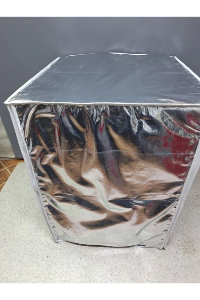 Çamaşır Ve Kurutma Makinesi Örtüsü – Su Geçirmez, Pvc Kaplama, Kumaş Görünümlü - Resim 2