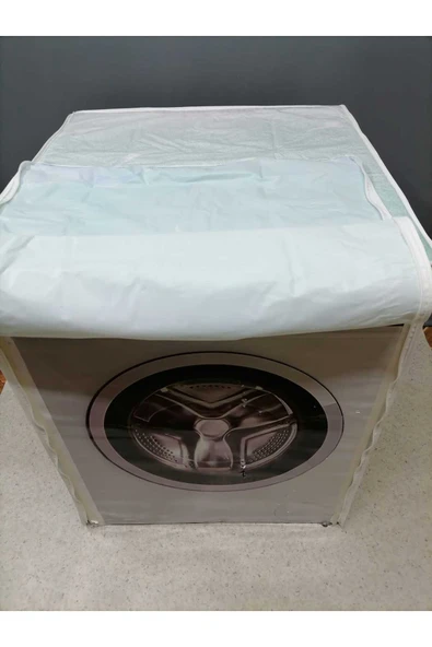 Fermuarlı Çamaşır ve Kurutma Makinesi Örtüsü - Resim 5