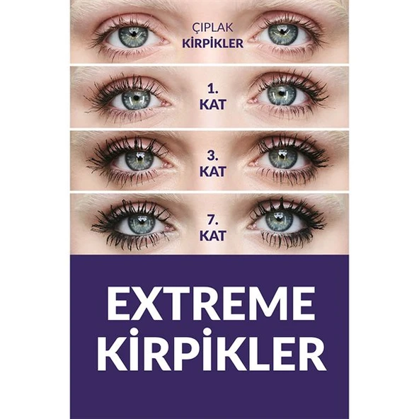 Exxtravert Ekstra Hacim Veren Maskara 9,5ml Blackest Black - Resim 4