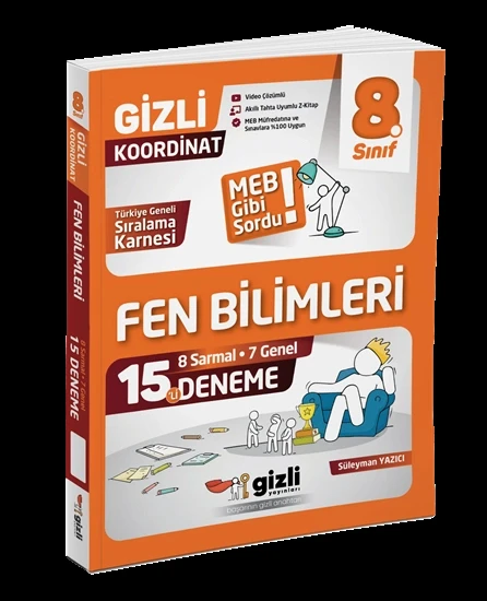 Gizli Yayınları Lgs 8. Sınıf Fen Bilimleri 15'li Deneme-Meb Gibi Sordu ürün görseli