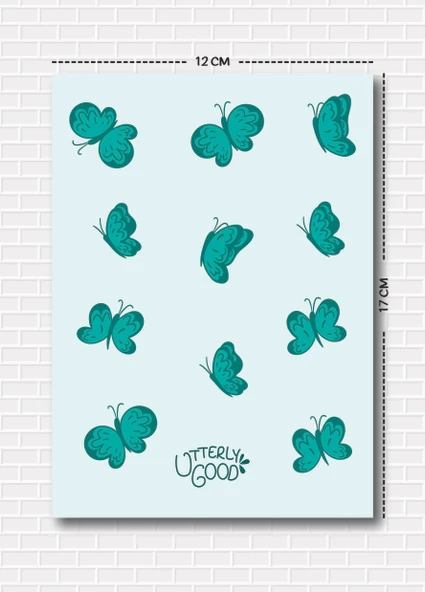 Utterly Good Bahar Temalı 5'li Sticker  Bullet Journal  Notebook  Ajanda  Scrapbook Için Uygun Set - Resim 6
