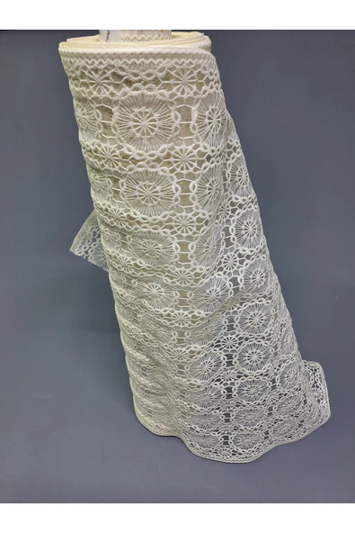 Pvc Küpür Dantel Raf Ve Dolap Örtüsü Runner  (krem) - Resim 4