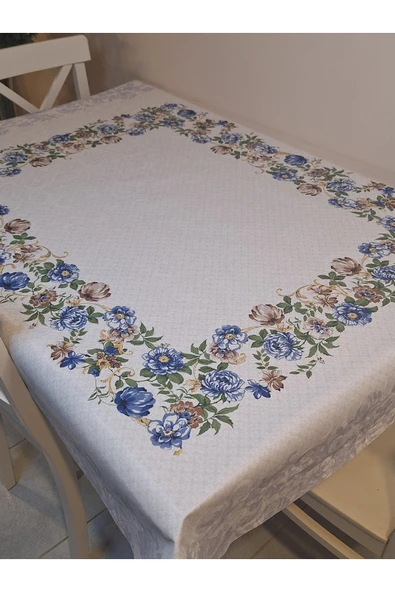 DORA PANO Elyaf Tabanlı Pvc Muşamba - Desenli Silinebilir 115 X 140 Hazır Masa Örtüsü - Resim 3