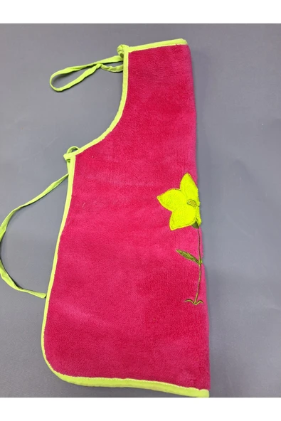 PELUŞ MUTFAK ÖNLÜĞÜ  / SU GEÇİRMEZ  Pembe / Yeşil - Resim 3